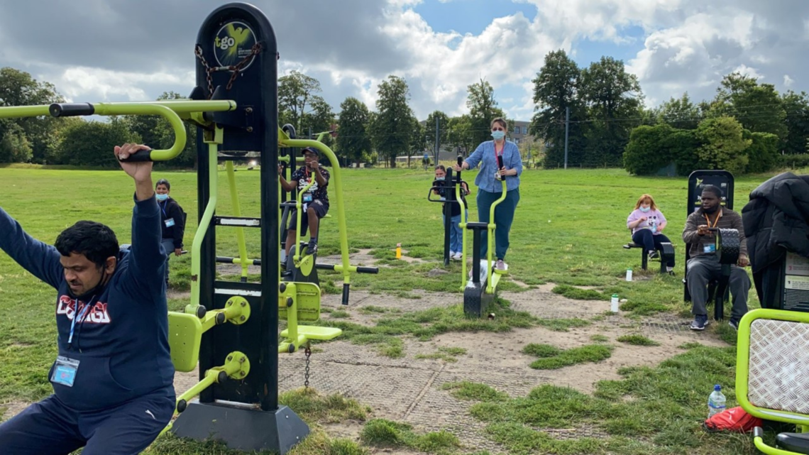 Photo of people at the playground