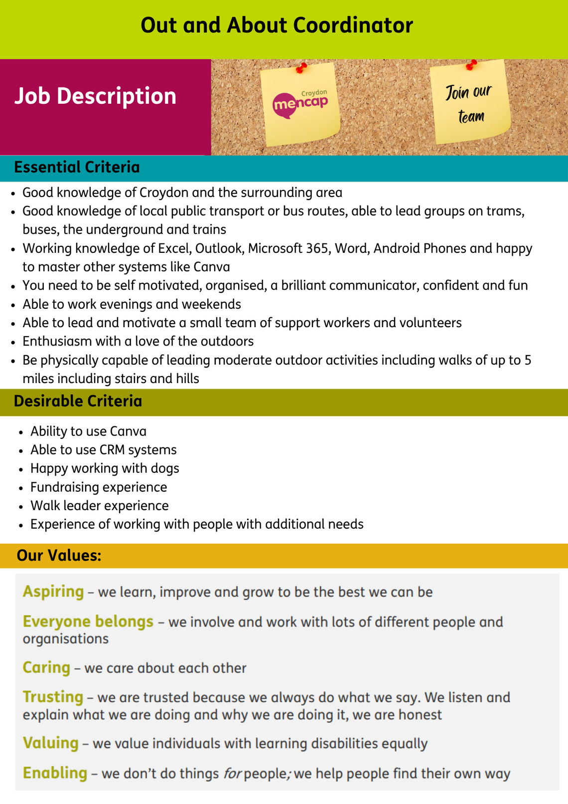 Job vacancy